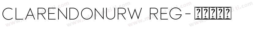 ClarendonURW Reg字体转换